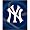 New York Yankees Light Weight Fleece MLB Blanket (Flashball Series) (50x60 )