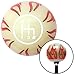 American Shifter 209570 Ivory Flame Shift Knob with M16 x 1.5 Insert (White 4 Speed Shift Pattern - 4RDR)
