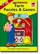 FARM PUZZLES & GAMES HOME WORKBOOK