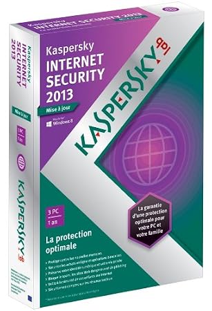Kaspersky internet security 2013 - mise à jour (3 postes, 1 an)