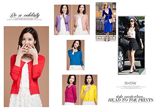 i-select UV対策 カラフルカーディガン レディース S M L XL XXL 全8色 高品質 ラウンドネック オールシーズン