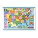 US Map, Wall, State/County Boundaries, Laminated, 38