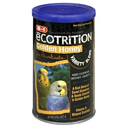 8in1 Parakeet eCOTRITION Golden Honey Snack (Canister), 8-Ounce