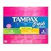 Tampax Fresh Tampons Multipax with Flushable Cardboard Applicator, Variety Pack of 14 Super, 14 Regular and 8 Lites, Scented, 36-Count Boxes (Pack of 3)