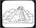 All Products : Decorated Mouse Pad with "black and white", architectural, Indian, Mexico, structure, pyramid, building, "Native American", construction, Mayan