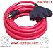 Cordtec 25FT 30A 4 Prong Twist Lock Plug Generator Extension cordset to four usa outlets(15/20A) 20611