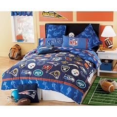 NFL FOOTBALL LOGO 5 PIECE TWIN BEDDING SET, Comfort