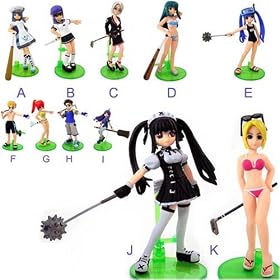Nintendo Wii Sukatto Golf Pangya(skirt Golf Pain) Gashapon Figure (1 Randomly...