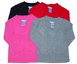 Little Girls' V-Neck Tunic Sweater
