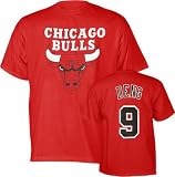 Luol Deng Red Majestic Player Name and Number Chicago Bulls T-Shirt