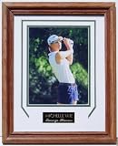 Michelle Wie Matted 8x10 in a Solid Wood Frame