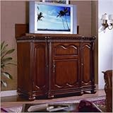Kings Hall 44" TV Stand with Lift Rack in Cherry