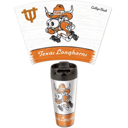 Texas Longhorns Vintage Travel Mug