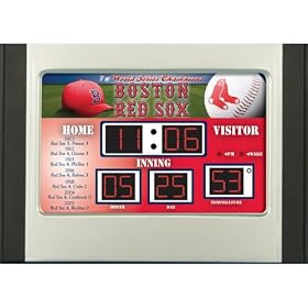 MLB Boston Red Sox Scoreboard Desk Clock by 