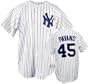 Carl Pavano Majestic MLB Home Pinstripe Replica New York Yankees Jersey