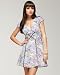 Printed Silk Party Dress - black (XS)