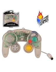 Video Games: Brand New Controller for Nintendo GameCube or Wii -- Crystal CLEAR - Generic