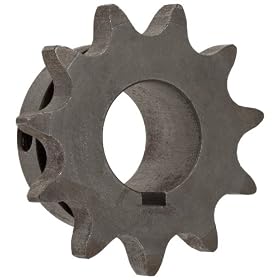 Martin 50BS10 1 Type BS Sprocket With Keyway and 2 Setscrews for 50 Chain, 5/8" Pitch, 10 Teeth, 1" Bore Diameter, 2.299" Outside Diameter, 0.343" Wide
