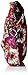 Vera Bradley Women's Cotton Triple Zip Hipster Crossbody Purse, Rosewood, One Size