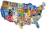 License Plate USA Automotive Custom Metal Shape - Victory Vintage Signs