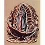 Cultura Mexicana (Our Lady of Guadalupe with Eagle, Cactus, Roses) Art Poster Print - 16" X 20"