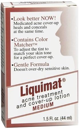 Liquimat Acne Treatment and Cover-Up Lotion Medium 1.50 oz