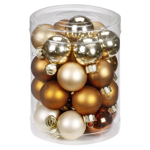 Inge-glas 1552D001 Kugel 30 mm, 28 St&uuml;ck/Dose, Christmas Cookies Mix
