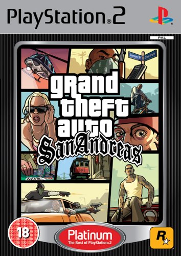 Childrens Toyshop  Video Games : Grand Theft Auto : San Andreas Platinum (PS2)