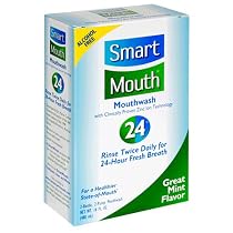 SmartMouth Alcohol-Free Mouthwash, Great Mint Flavor, 16-Ounce Boxes (Pack of 2)