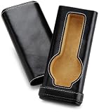 Intica Single Cigar Style Watch Case - FJ-145L-Black