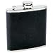 Maxam 6Oz Ss Flask Pebble Grain Blk