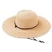 Sloggers 442LB01 Womens Wide Brim Braided Garden Hats, Light Brown, Size 1