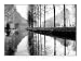 Canal, Normandy by Bill Philip. PLAQUE MOUNTED. 10.62 inches width by 7.50 inches height. Highest Quality Art Poster Print