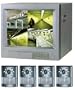 Security First SFS-1408 Quad 14" Wired Observation System w/4 Cameras (Color)