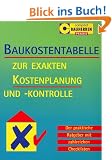 Baukostentabelle. Zur exakten Kostenplanung und-kontrolle: Der praktische Ratgeber mit zahlreichen Checklisten
