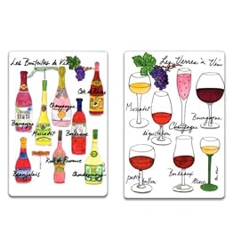 Jill Butler Set of Two Magnets: French Wine