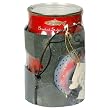 Kasilof Fish Company Smoked Salmon P&acirc;t&eacute; and Hand Painted Metal Votive, 14-Ounce Unit