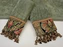 Decorative Towel 3-pc Set Art Noveau by Sherry Kline