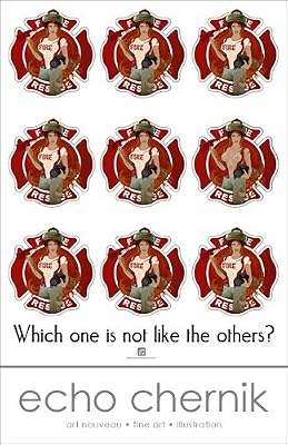 "Fire Girls - Puzzler" 11x14 Archival Print