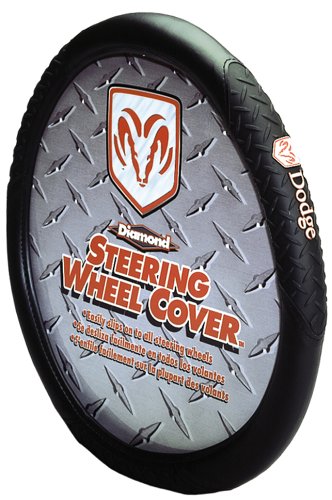 Diamond Plate Grip Style Dodge Steering Wheel Cover