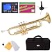 Mendini MTT-L Lacquer Brass Bb Trumpet, Gold