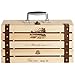 MyGift Handmade Vineyard Design Natural Pine Wood Crate 2 Wine Bottle Travel Storage Box Carrying Display Case