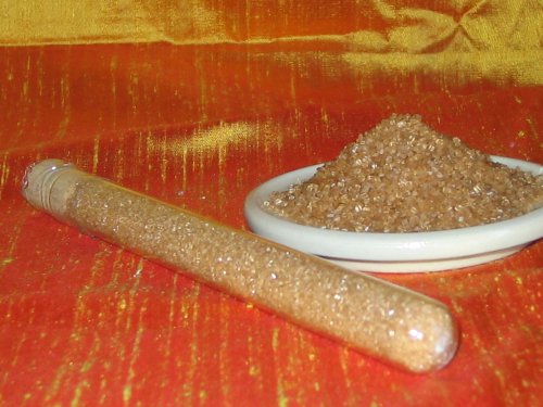 RAINBOW BROWN SUGAR in glass tube with cork-70 Gr by Blessac