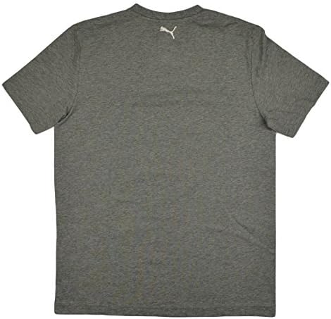 Puma Men's Iconic V-Neck Tee-Heather Gray, Medium