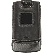 Technocel Motorola Razr Leather Wrapped Plastic Shield - black
