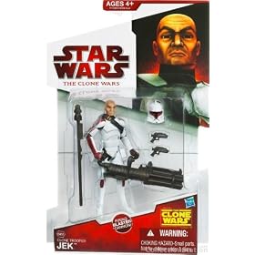Star Wars 2009 Clone Wars Animated Action Figure CW No. 38 Clone Trooper Jek