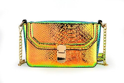 Mini Small Chains Shoulder Bag by RRR Hologram Laser Reflective Design For Women Girl