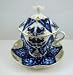 Lomonosov Russian fine porcelain tea-maker covered tea cup/saucer