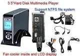 TeckNet OT105 3.5" Hard Disk Drive Media Player / Data Storage With LCD Displayer - Black
