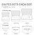 Wastar New 6pcs Packing Cubes Set - 3 Travel Cubes + 3 Laundry Pouches - Your Perfect Travel Luggage Packing Organizer Bag